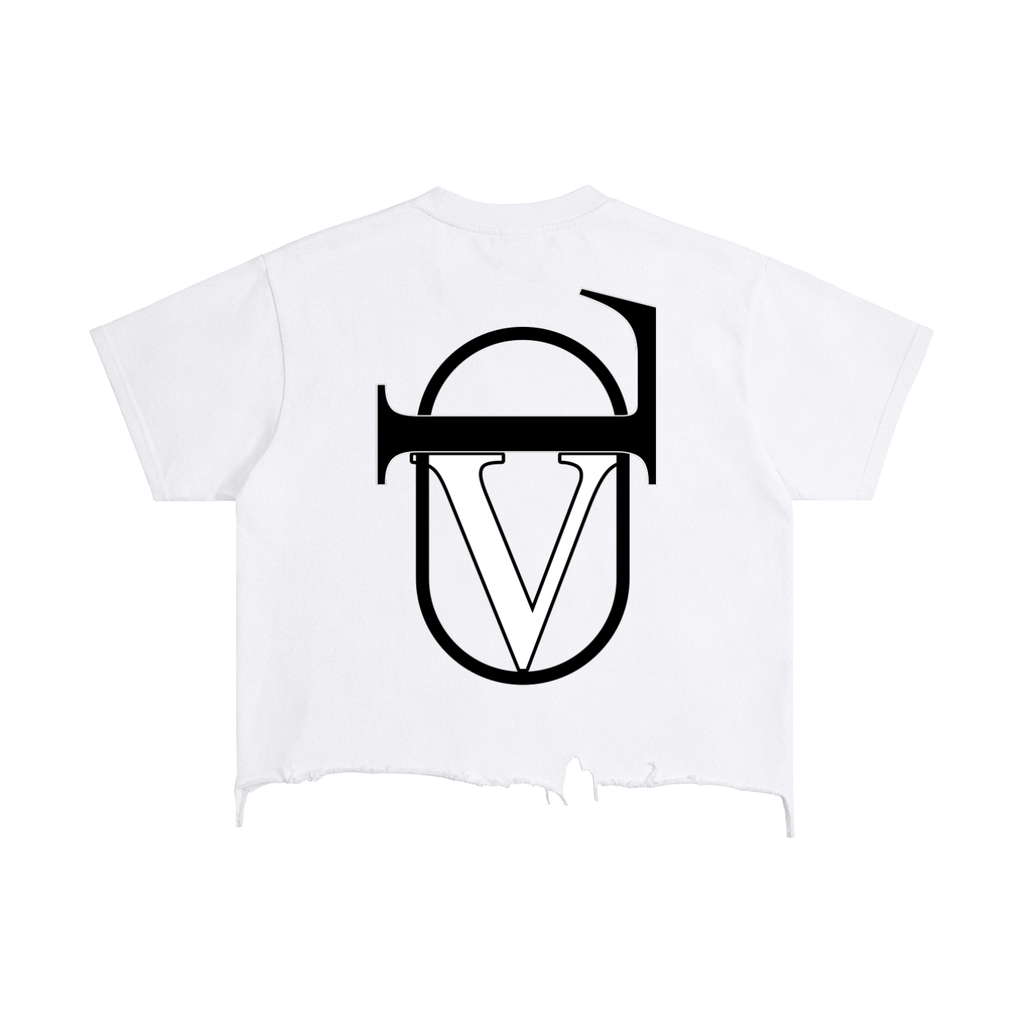 Vintage Wash Boxy Distressed Hem T-Shirt