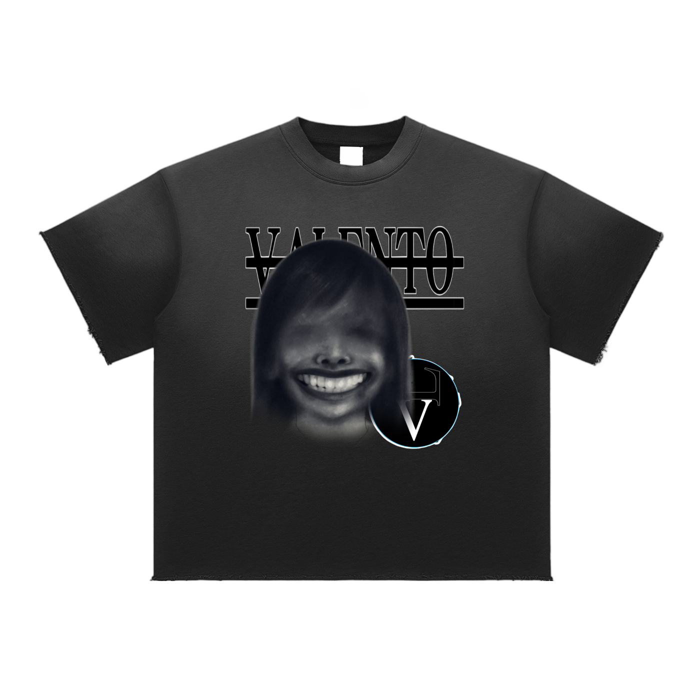 Sun Fade Raw Edge T-Shirt