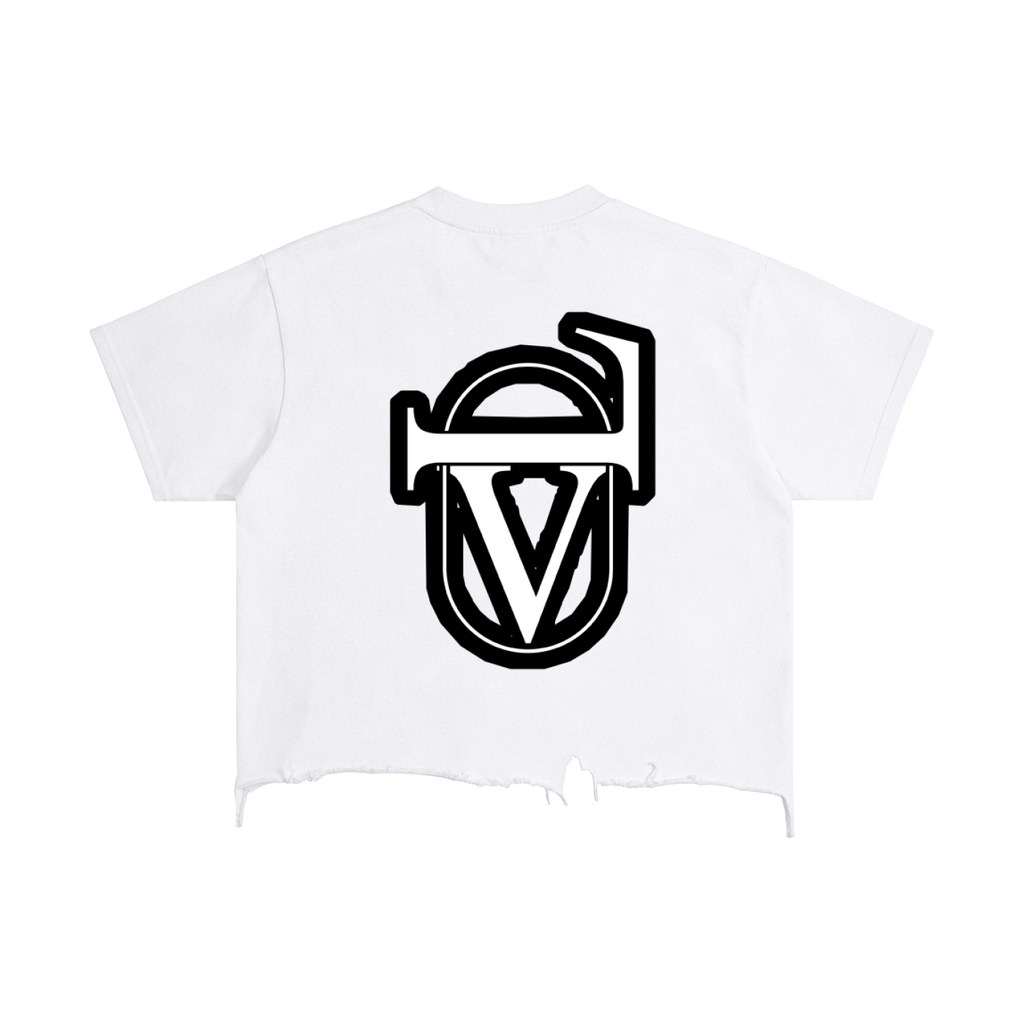Vintage Wash Boxy Distressed Hem T-Shirt