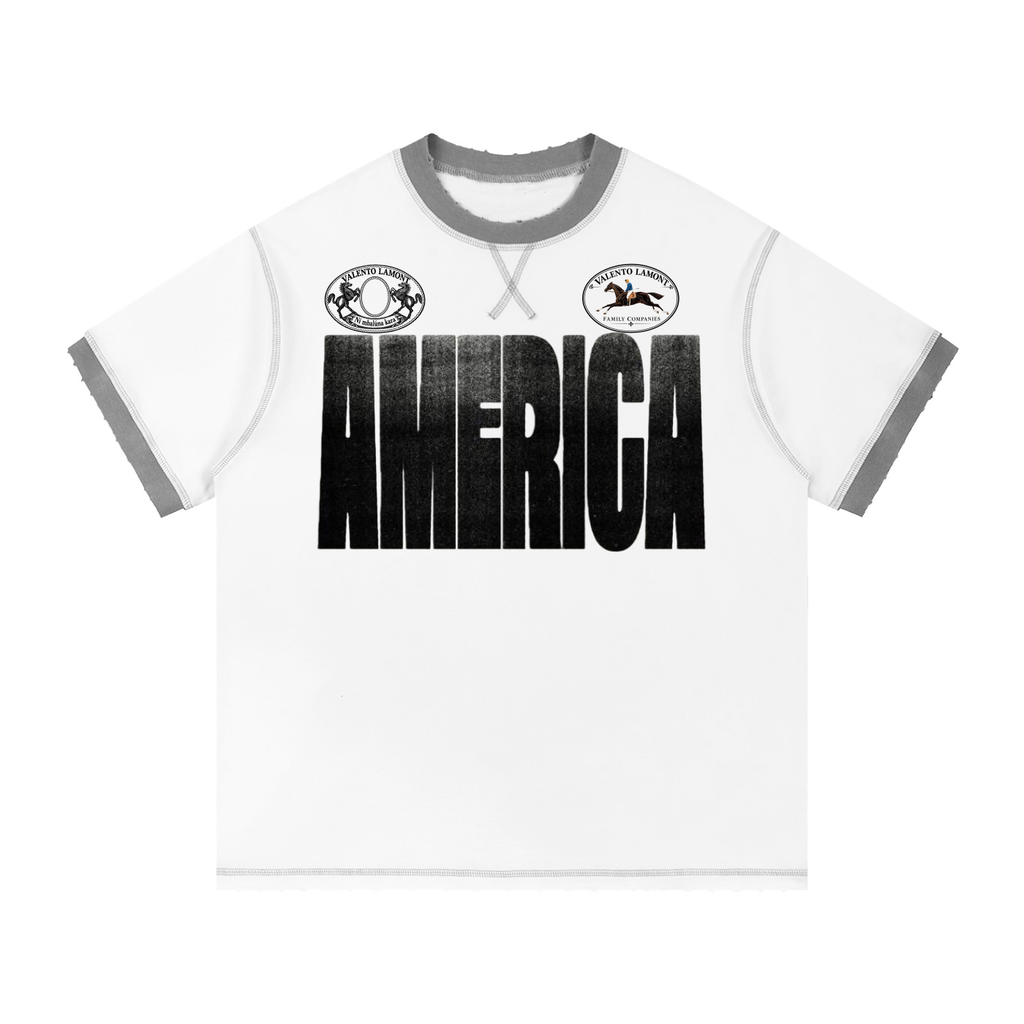 Unisex Contrast-Stitched Ringer T-Shirt