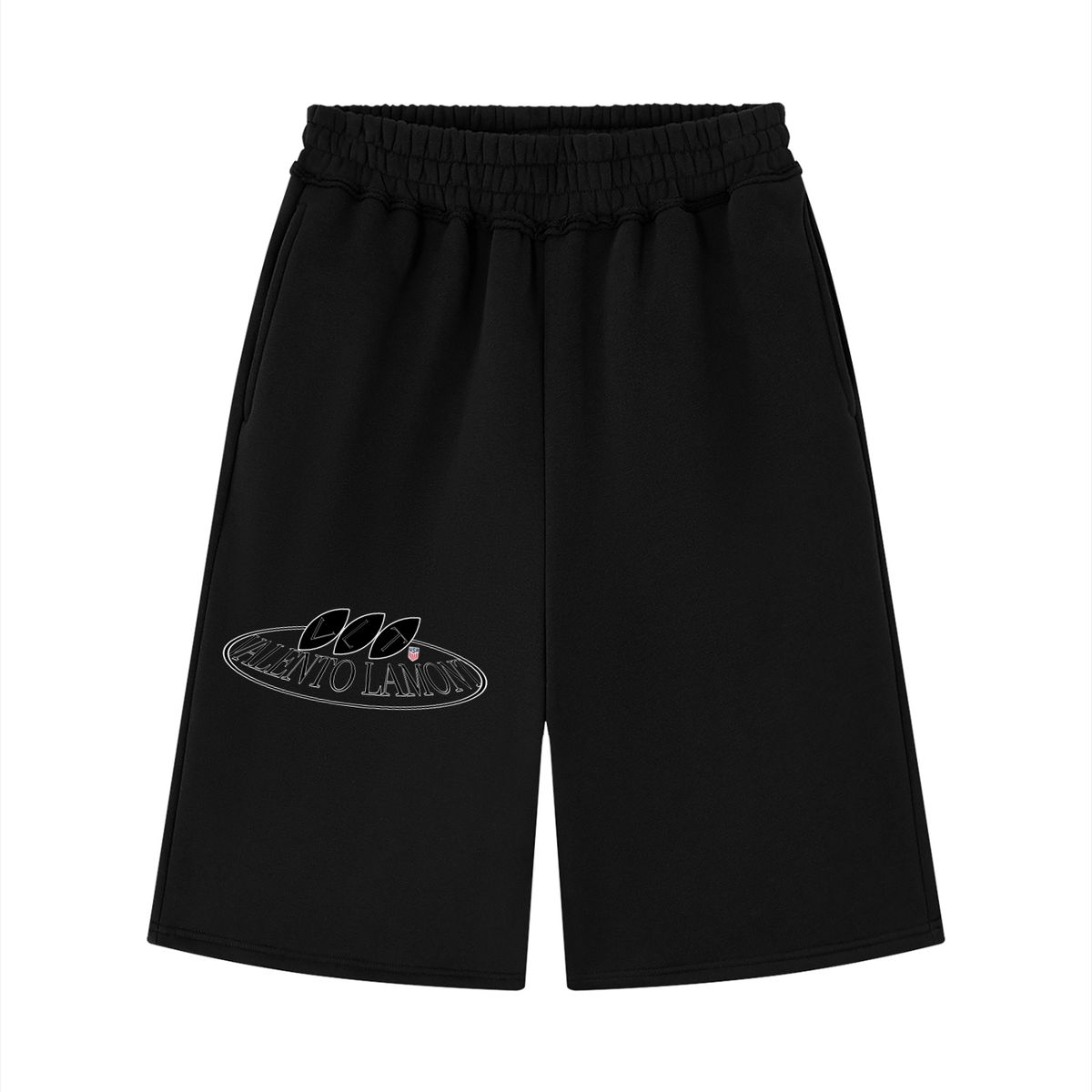 Unisex Raw Edge Fleece Shorts