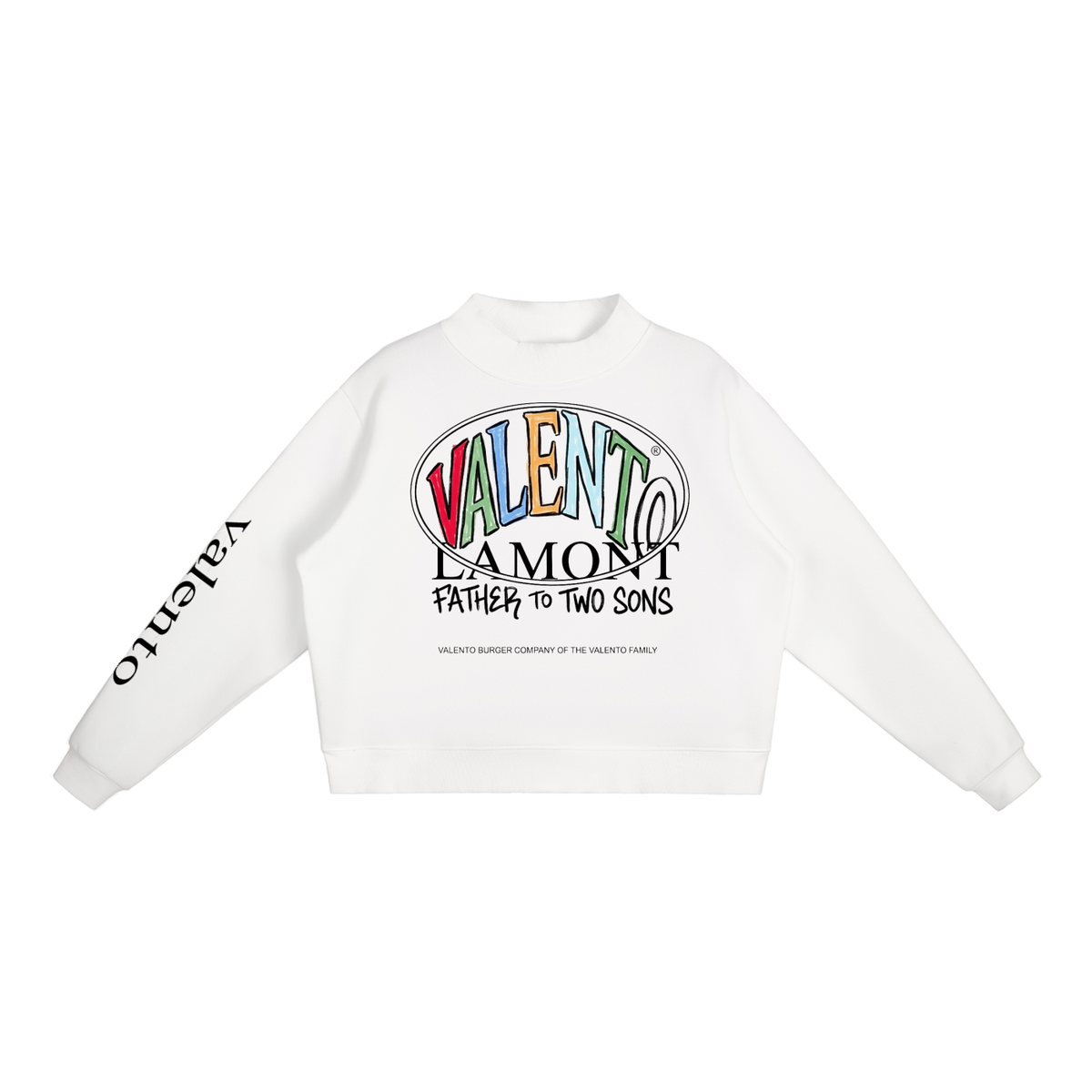 Essential Fleece Mock-Neck Crew Sweatshirt