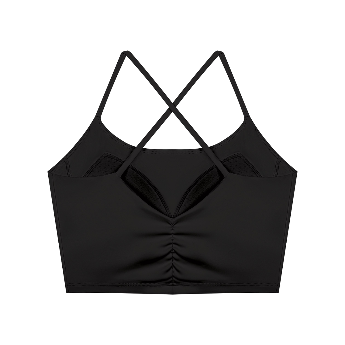 Women's Ruched Cropped Yoga Tank Top