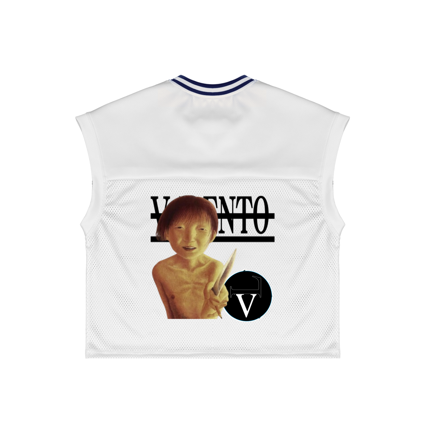 Loose Sleeveless Mesh Boxy T-Shirt