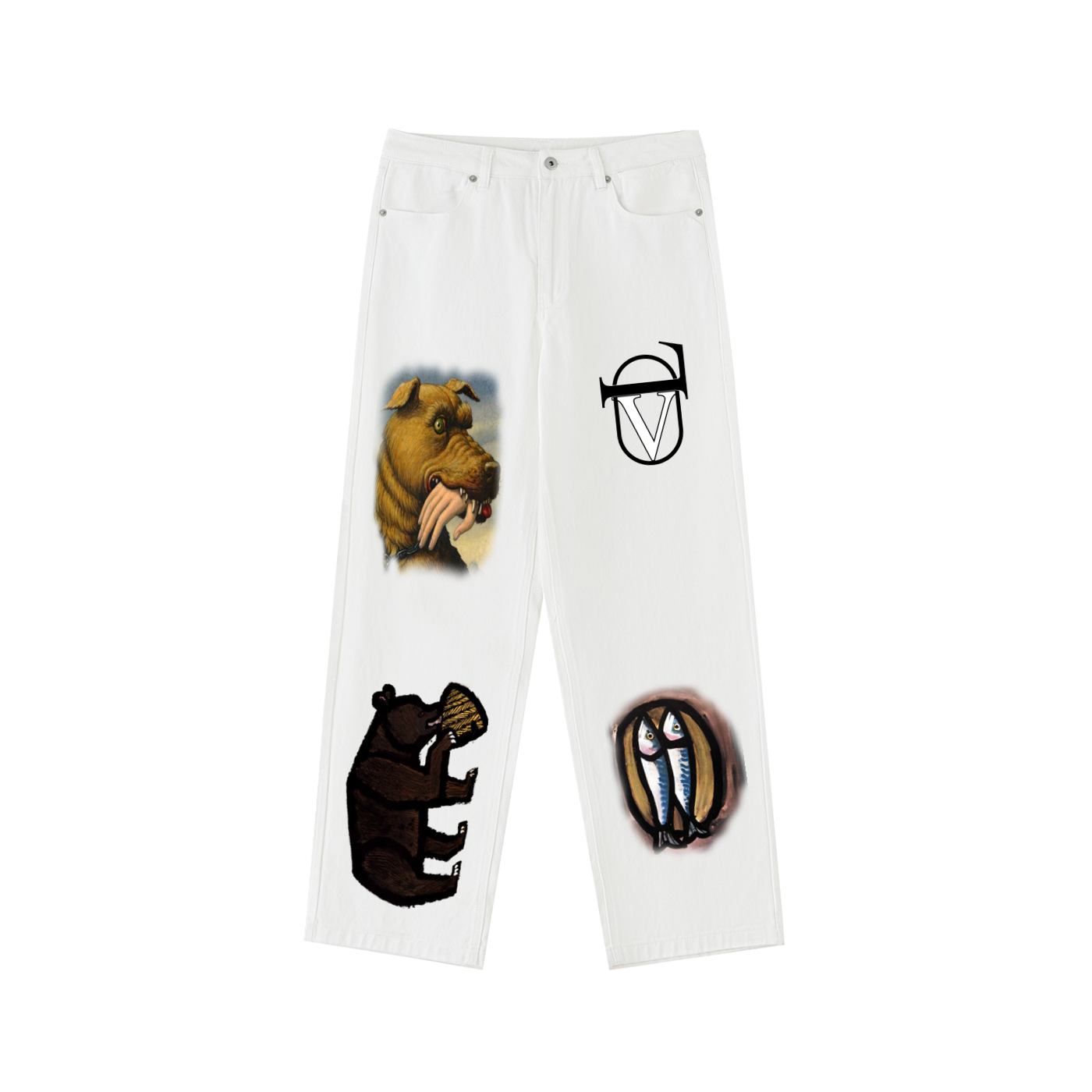 Heavyweight Cotton Straight-Leg Pants