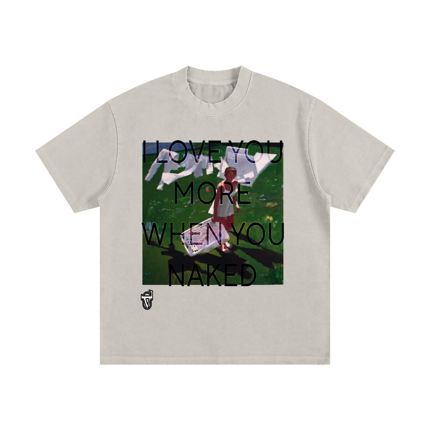 Heavyweight Vintage Washed Frayed T-Shirt