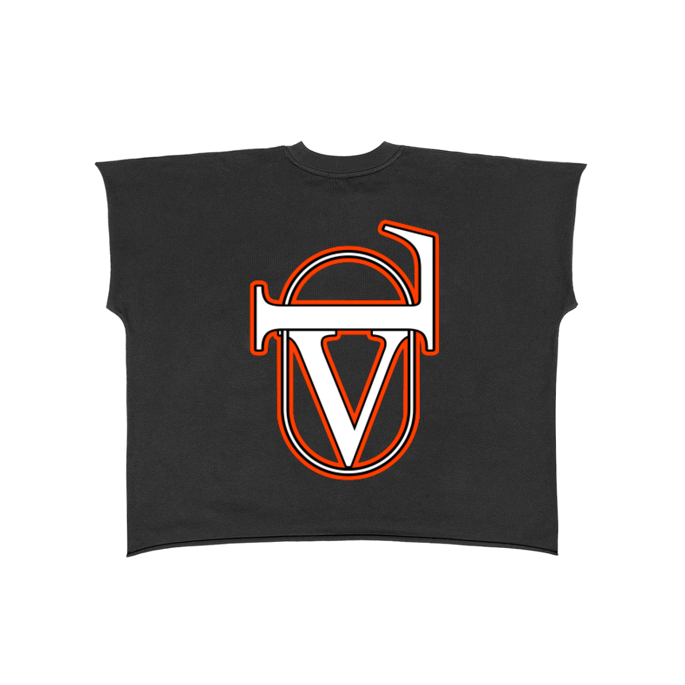 Raw Edge Boxy Non-Shrink T-Shirt