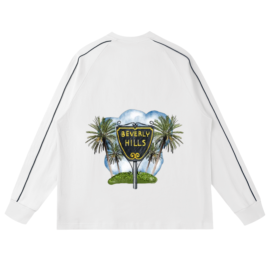 Contrast Panel Raglan Sweatshirt