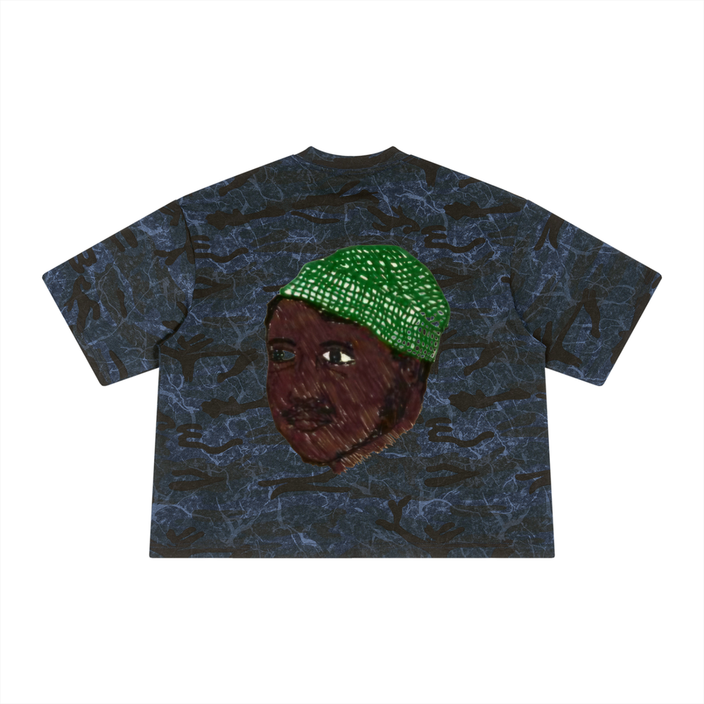 Unisex Boxy Camo Print T-Shirt