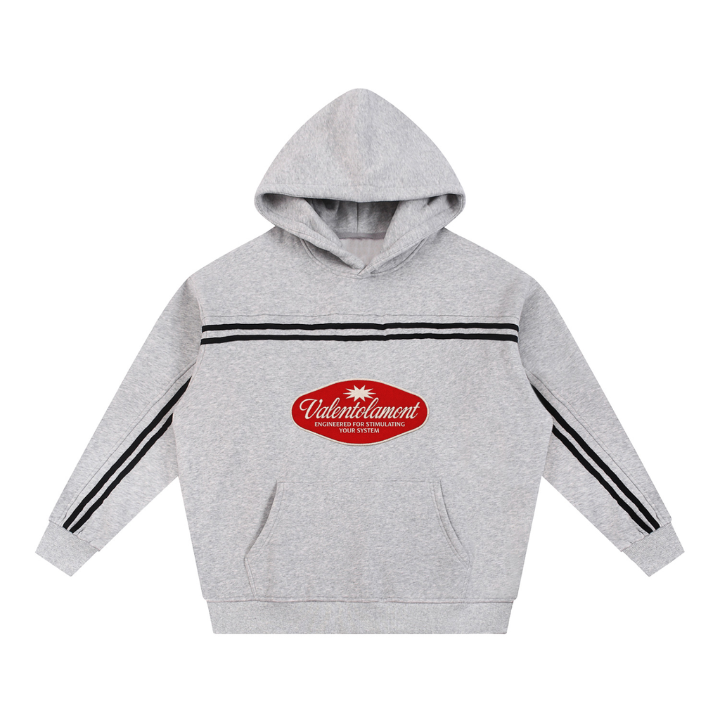 Sun Fade Contrast Tape Fleece Hoodie