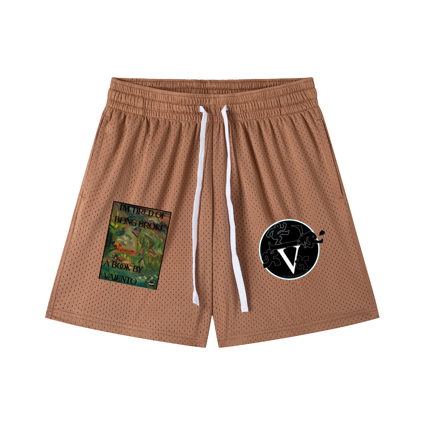 Mesh Drawstring Shorts