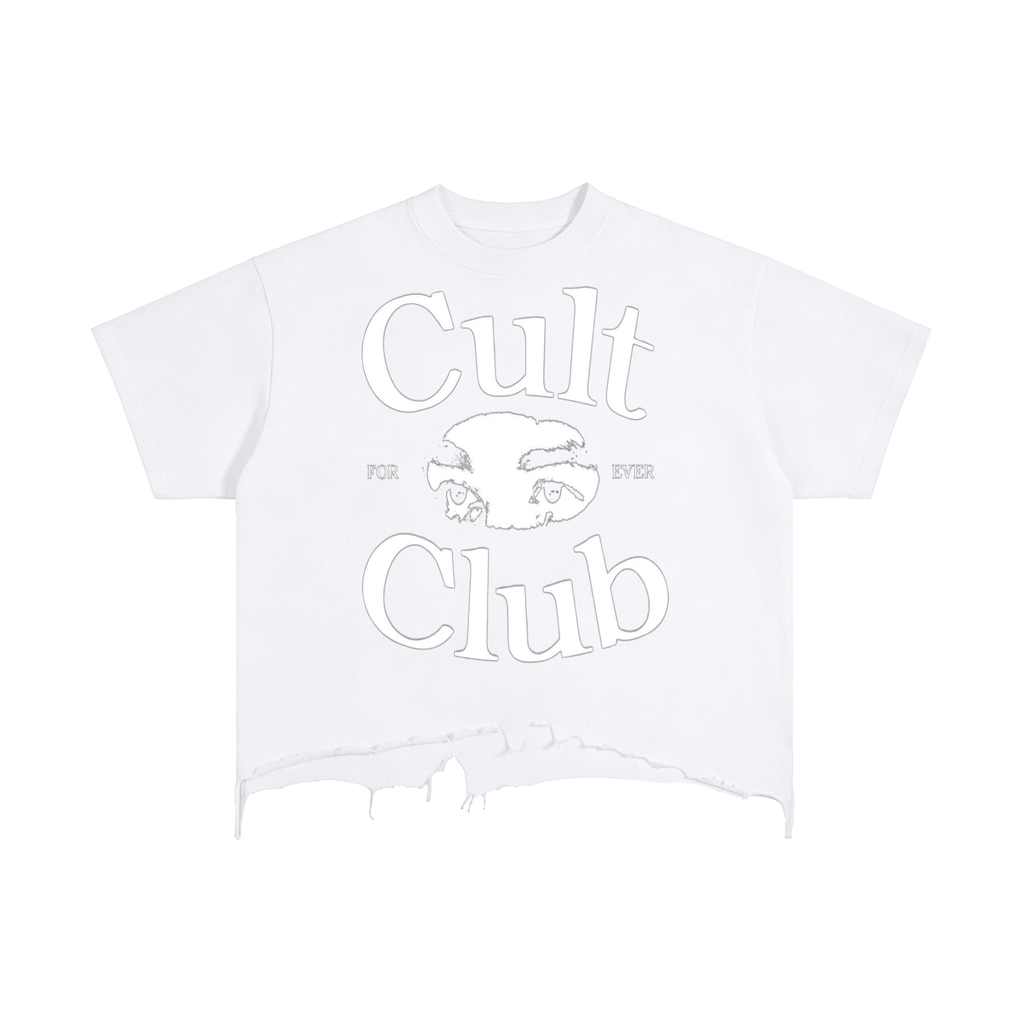 Vintage Wash Boxy Distressed Hem T-Shirt