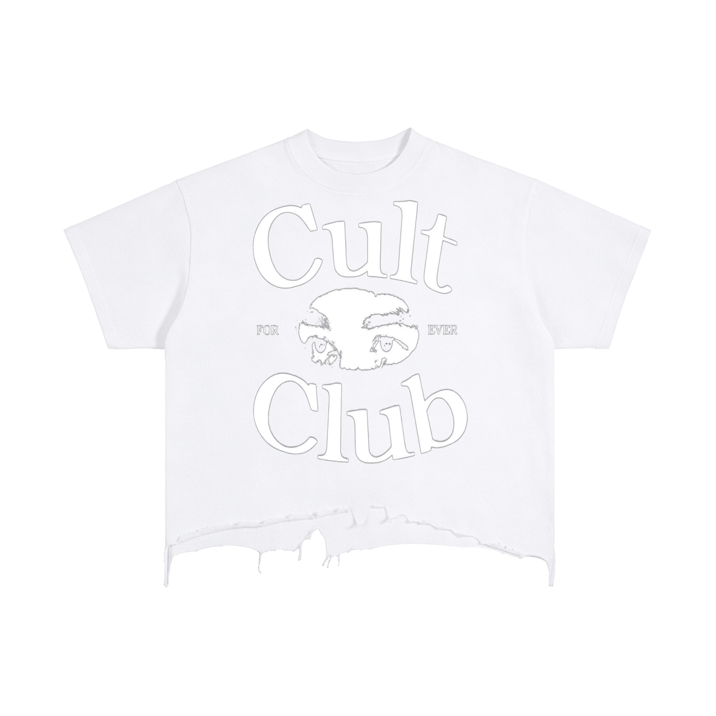 Vintage Wash Boxy Distressed Hem T-Shirt