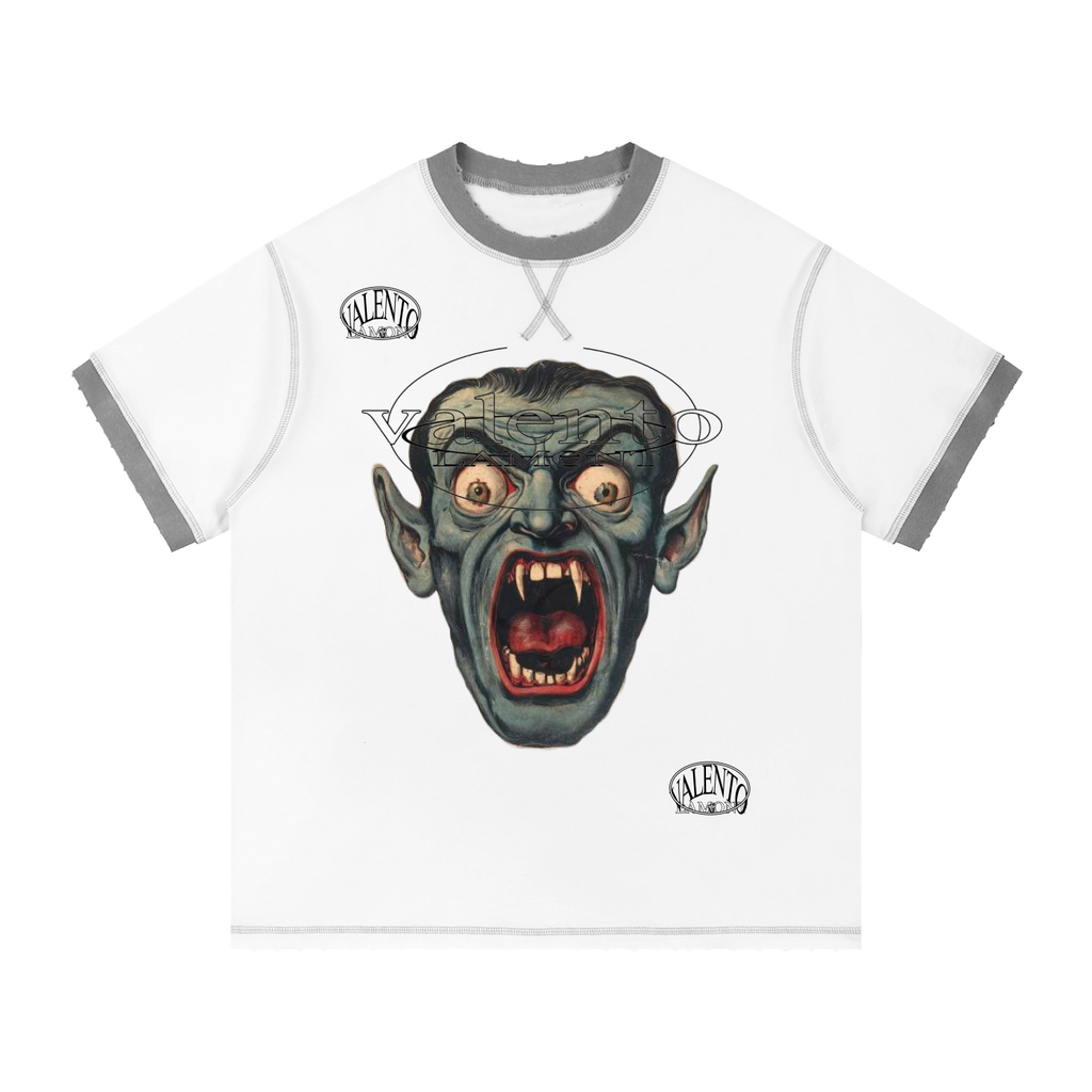 V Contrast-Stitched Ringer T-Shirt