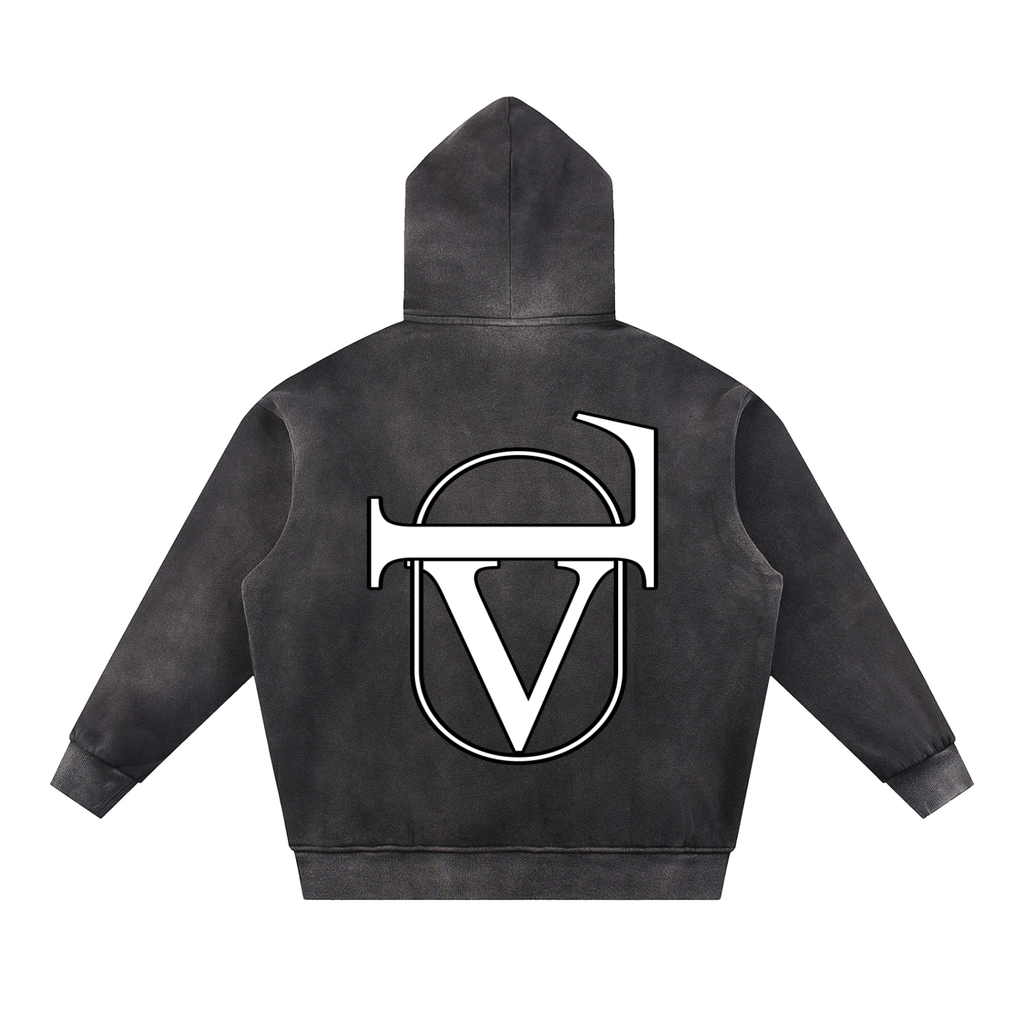 Sun Fade Contrast Tape Fleece Hoodie