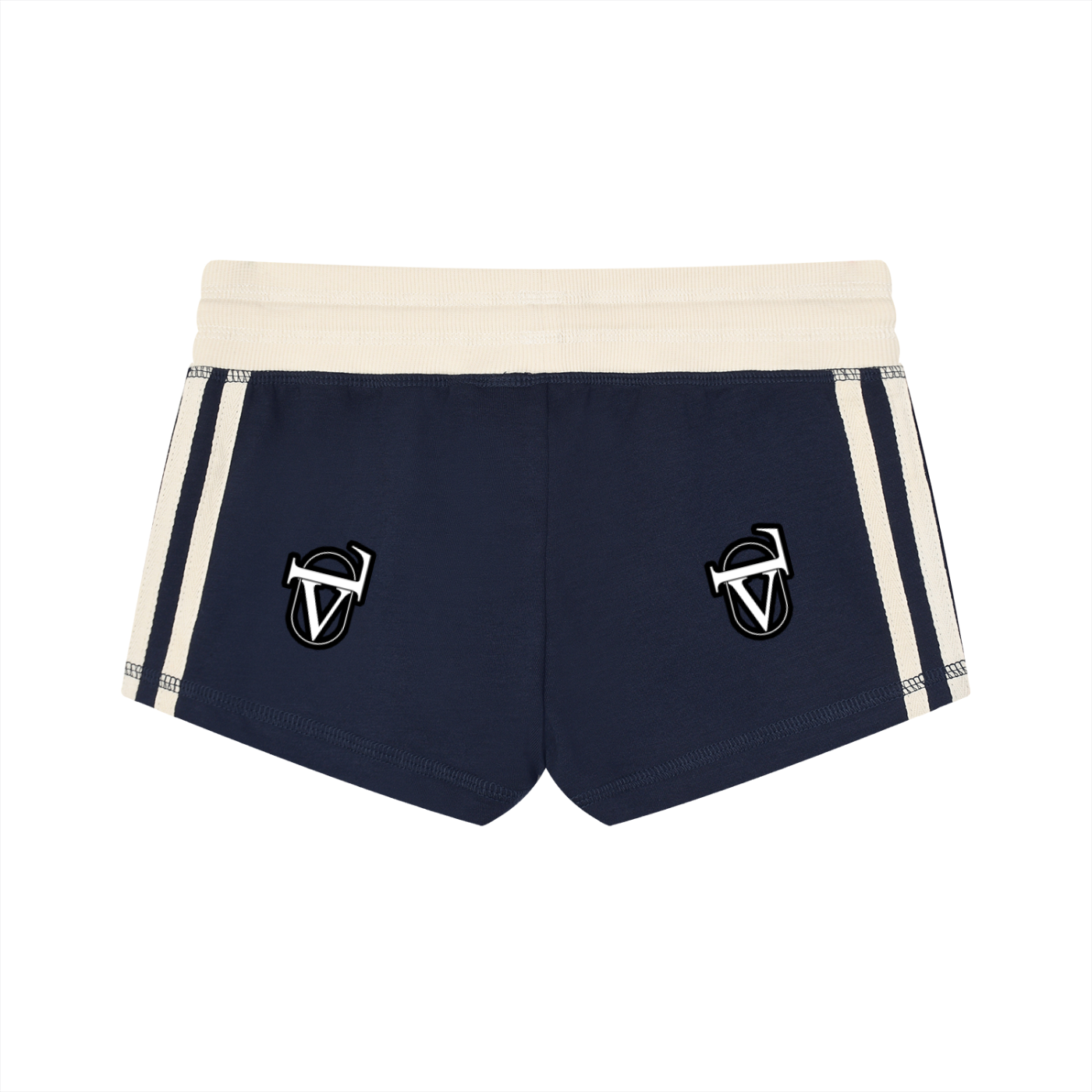 Women's Contrast Stripe Track Shorts
