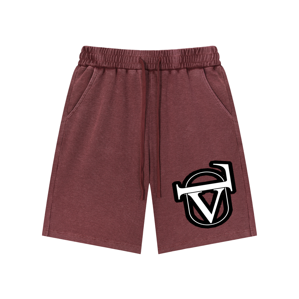 Mineral Wash Waffle Knit Shorts
