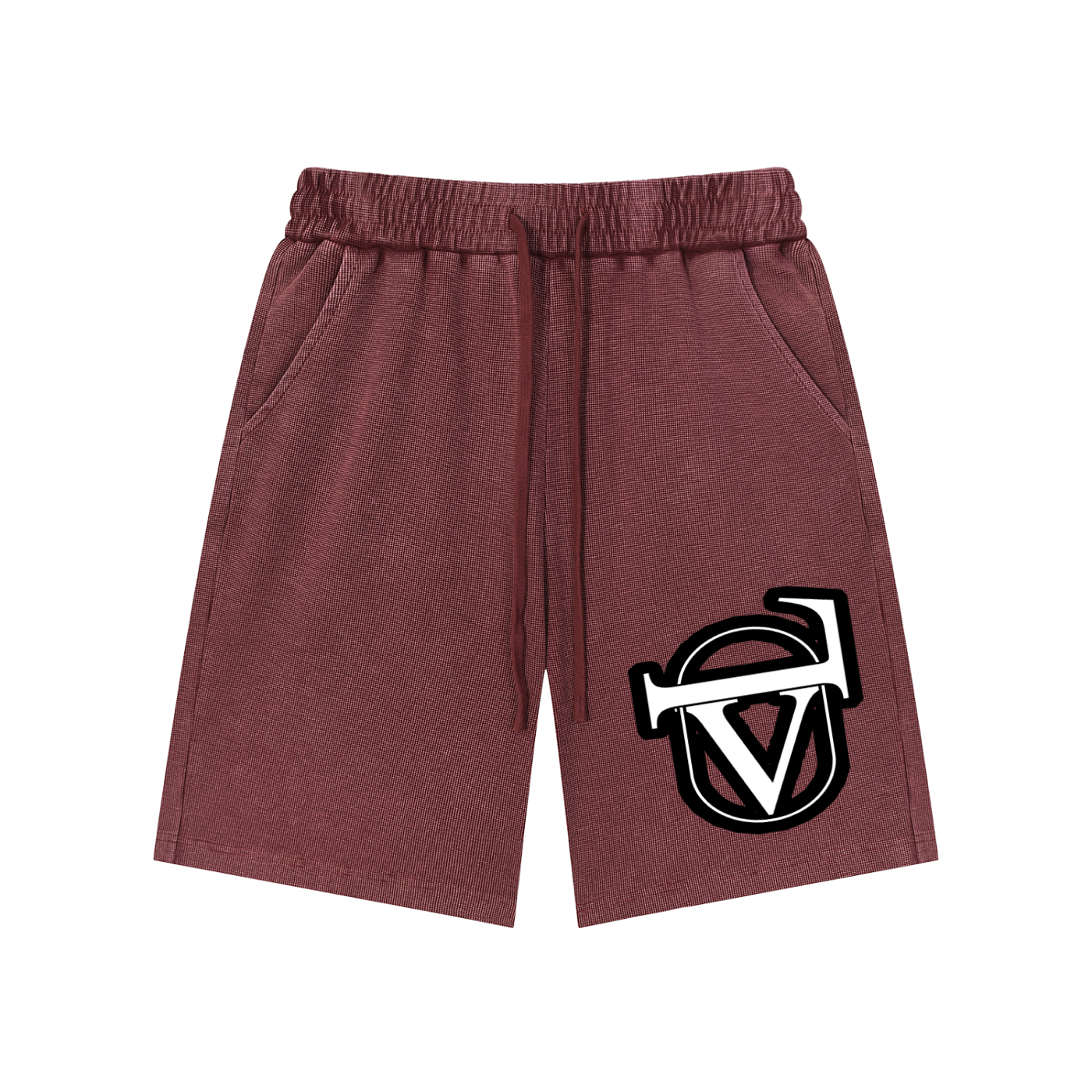 Mineral Wash Waffle Knit Shorts