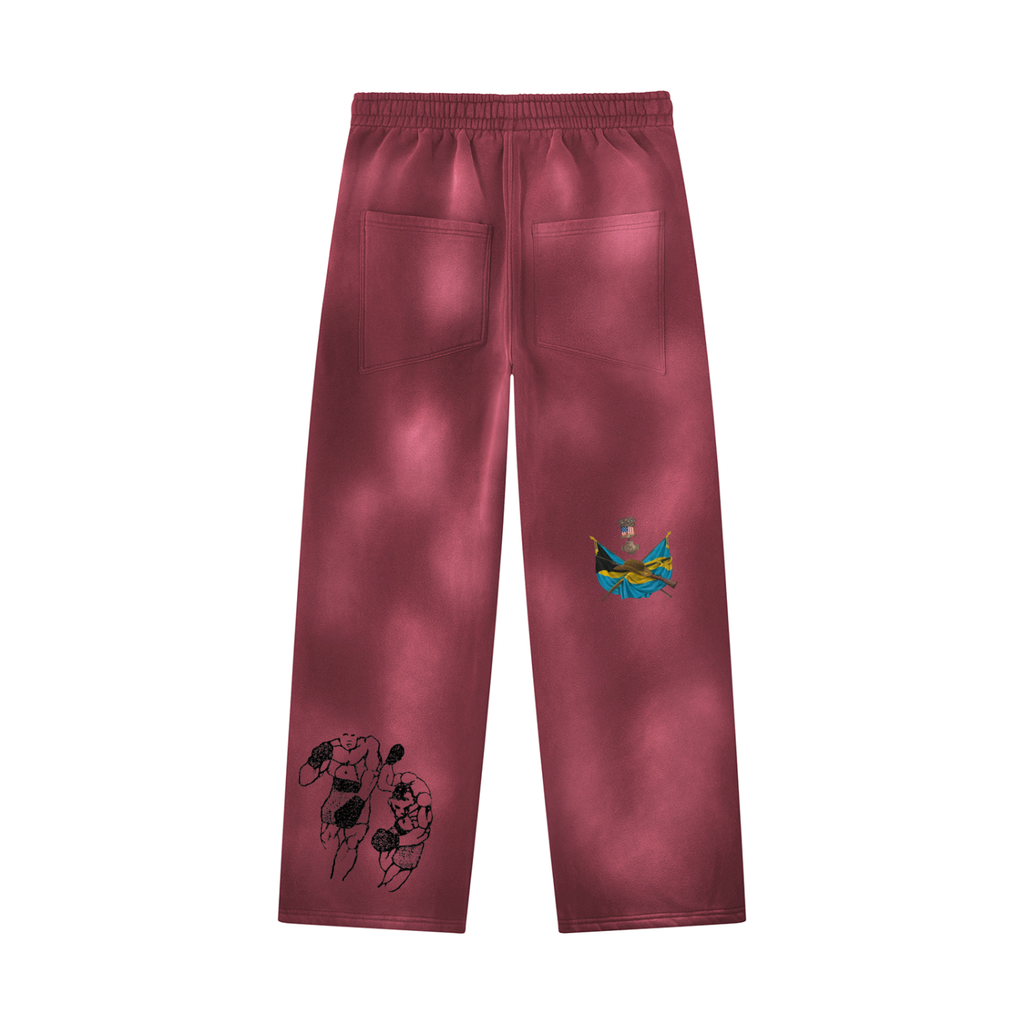 Unisex Sunfade Wide Leg Fleece Sweatpants