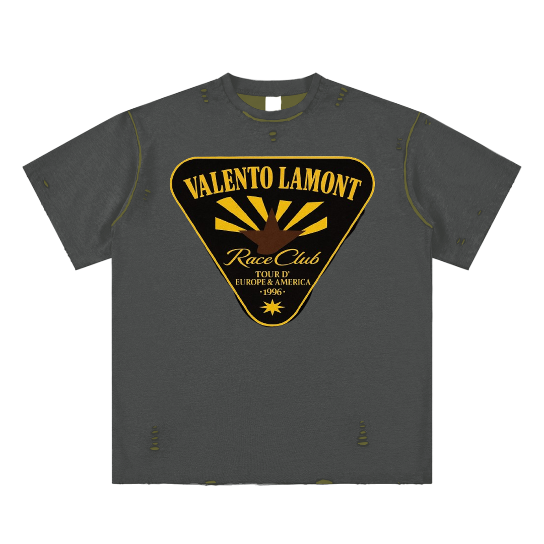 Hand-frayed Reversible T-shirt