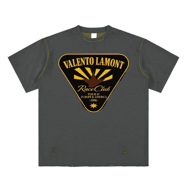 Hand-frayed Reversible T-shirt