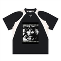 Contrast Panel Cotton T-Shirt