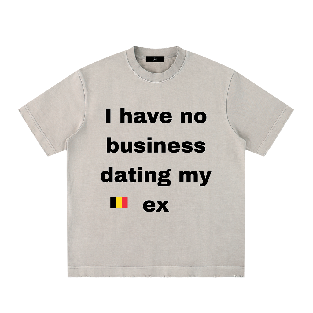Heavyweight Vintage Washed Frayed T-Shirt