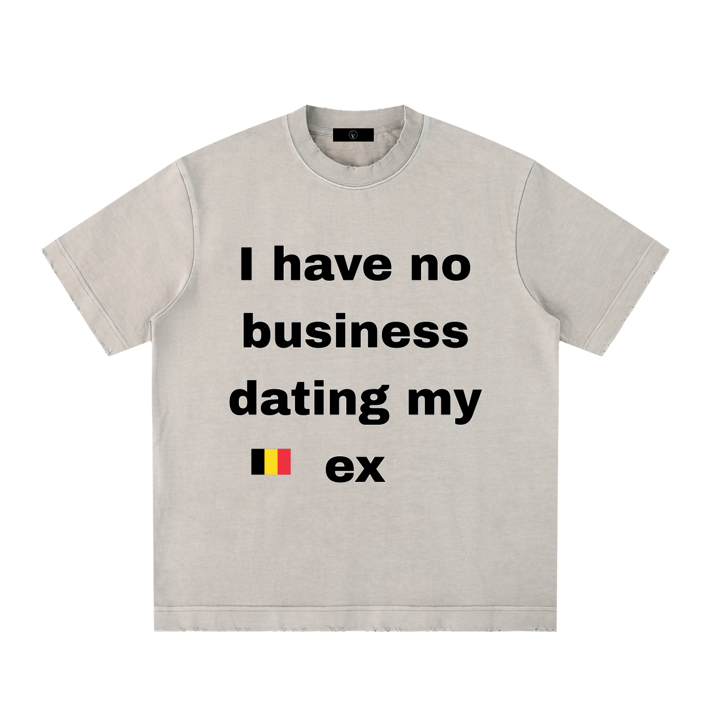 Heavyweight Vintage Washed Frayed T-Shirt