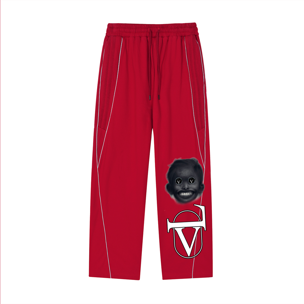 Reflection Striped Straight-Leg Sweatpants