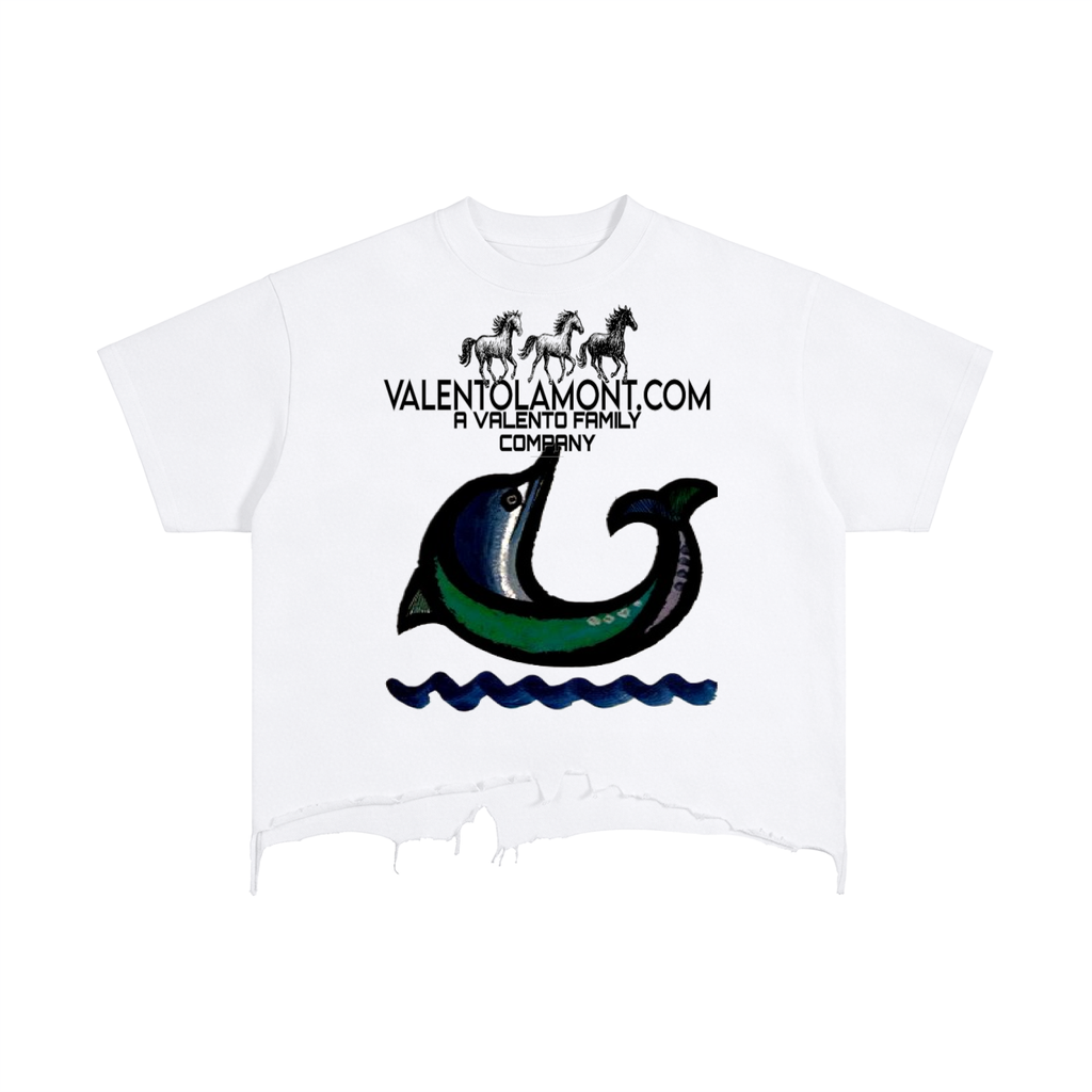 Vintage Wash Boxy Distressed Hem T-Shirt