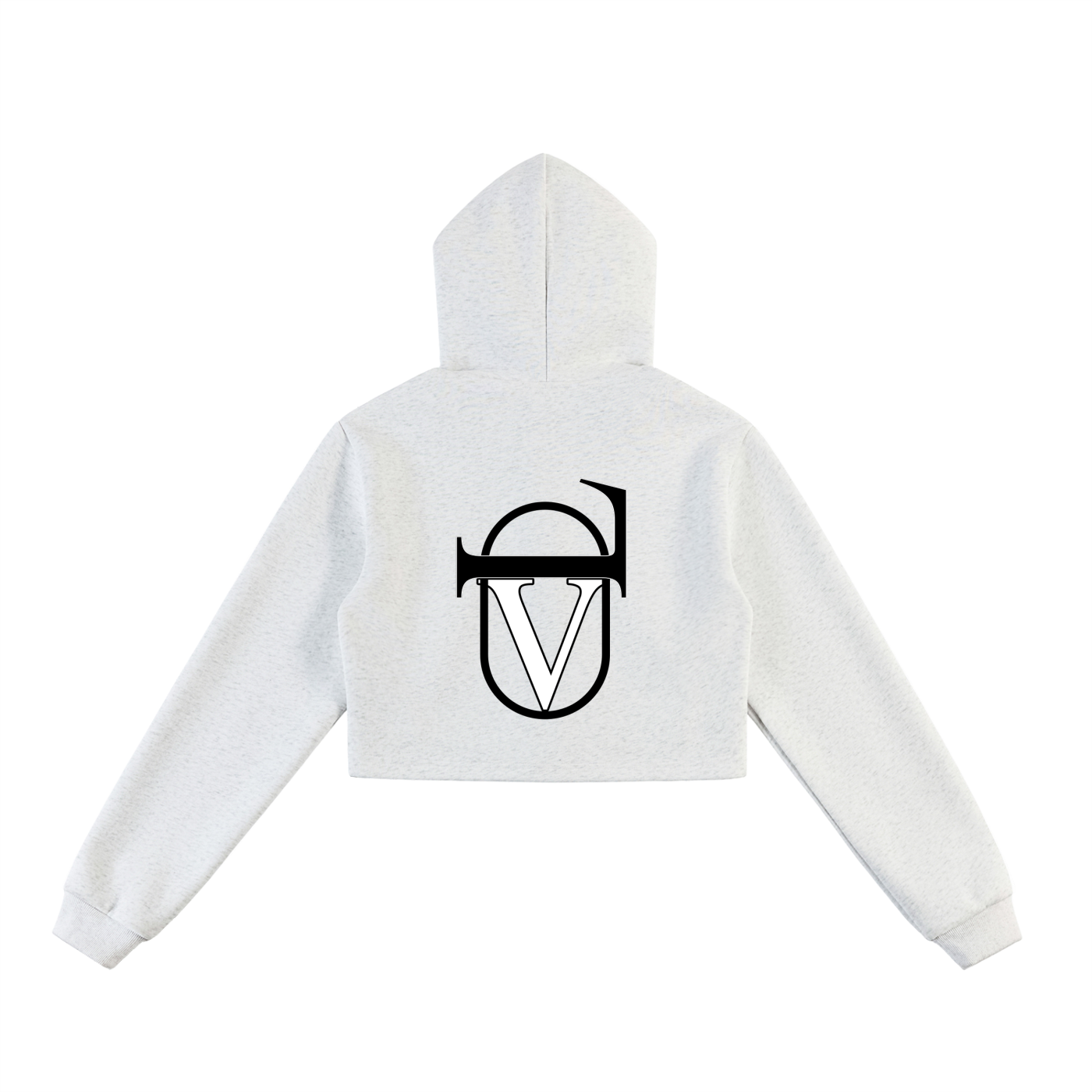Essential Cropped Zip-Up Hoodie