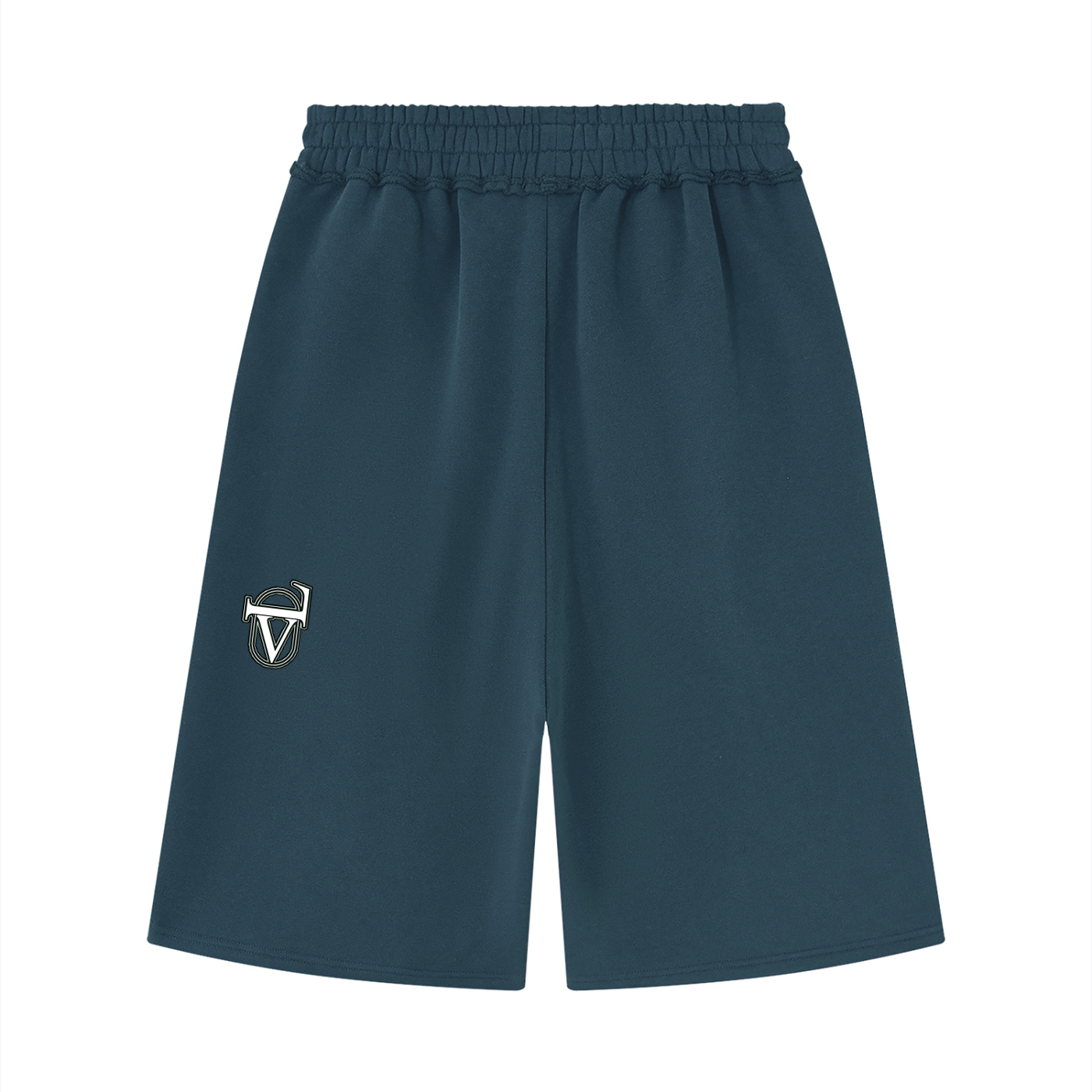 V Raw Edge Fleece Shorts
