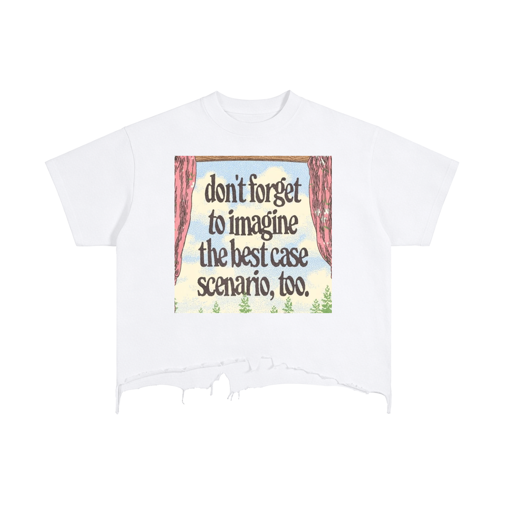 Vintage Wash Boxy Distressed Hem T-Shirt