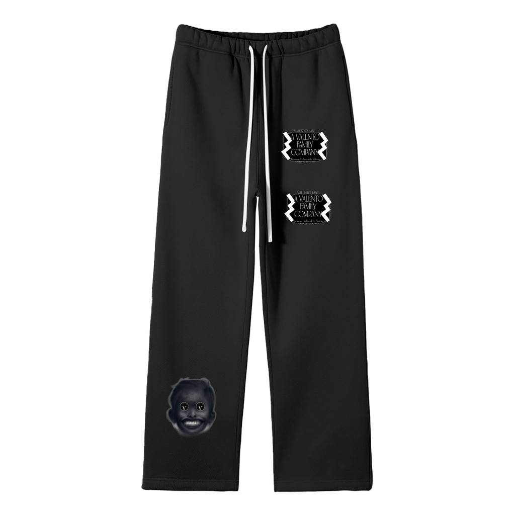 Unisex Solid Color Fleece Straight Leg Pants