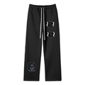 Unisex Solid Color Fleece Straight Leg Pants