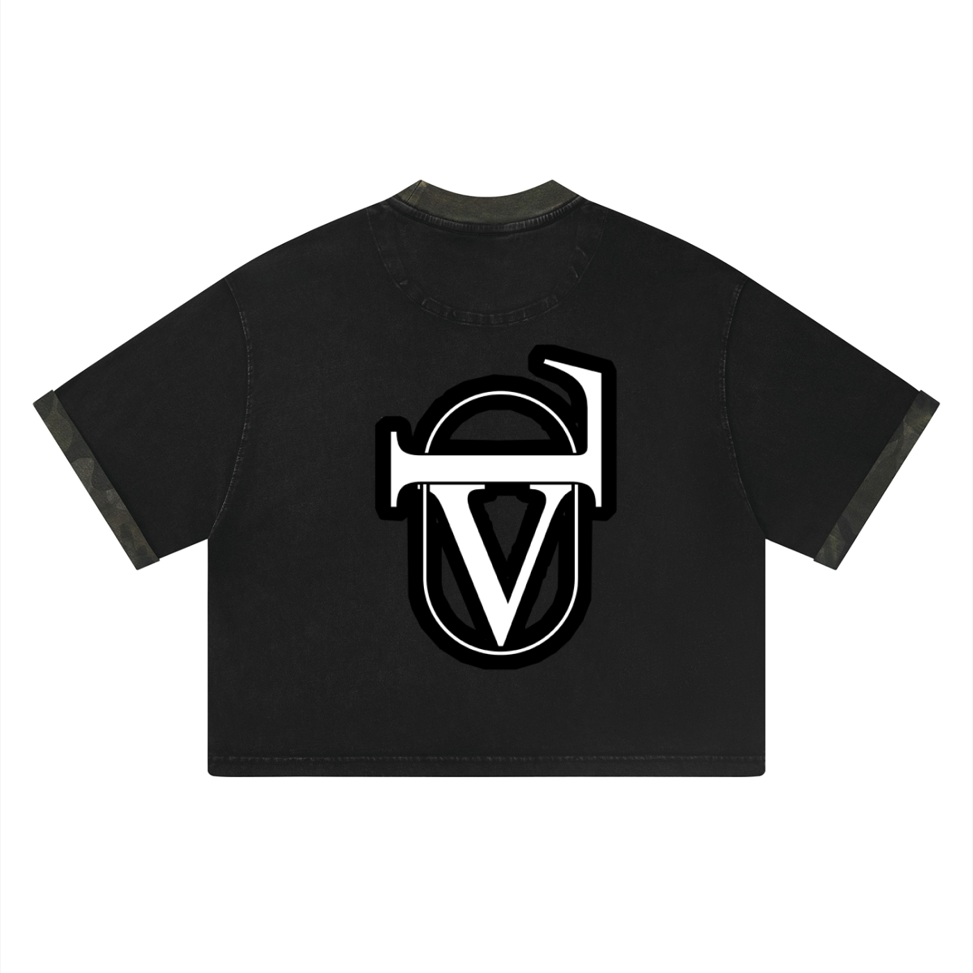Unisex Mineral Washed Boxy Panel T-Shirt