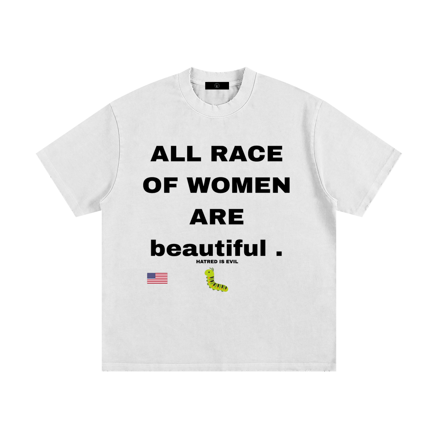 Heavyweight Vintage Washed Frayed T-Shirt