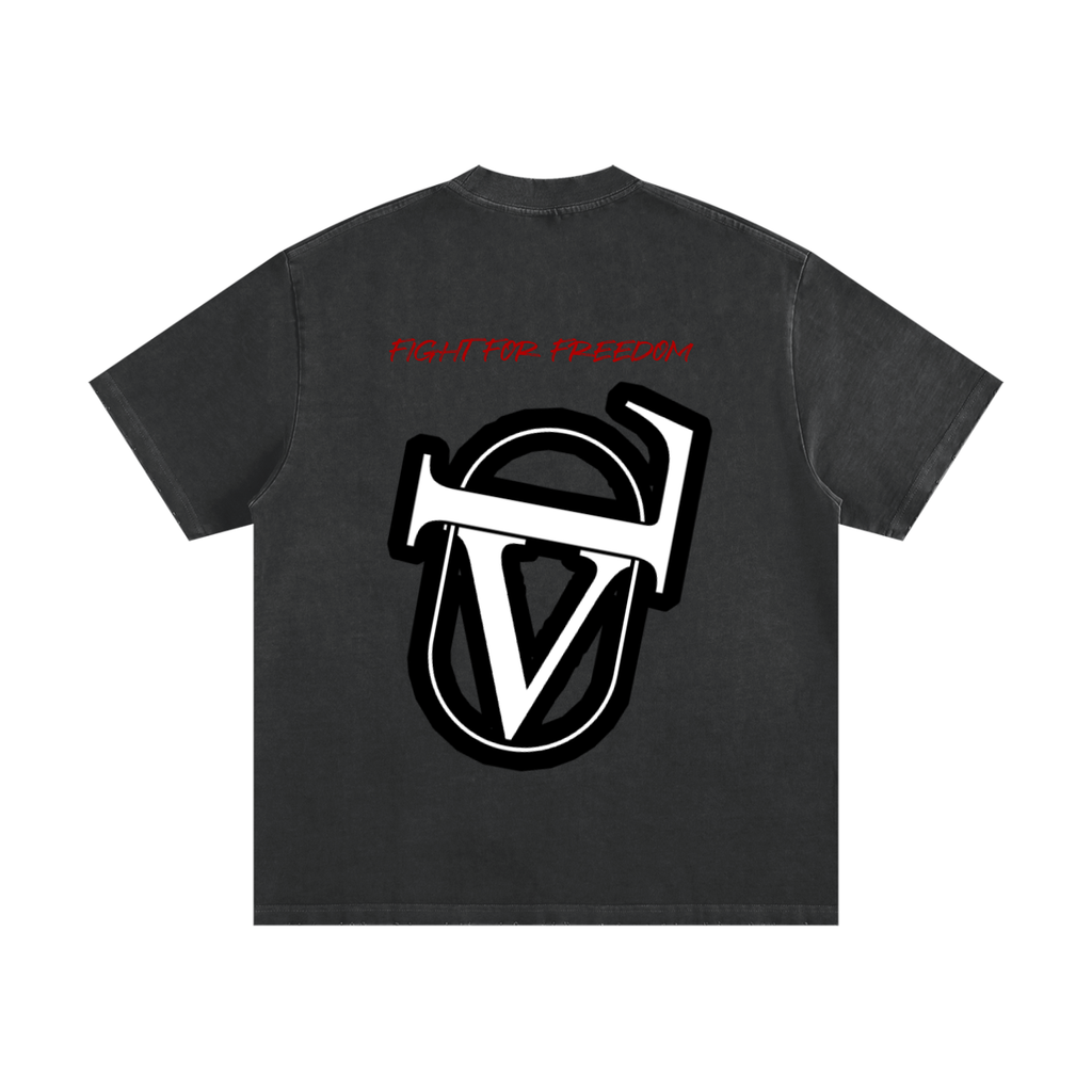 Heavyweight Vintage Washed Frayed T-Shirt