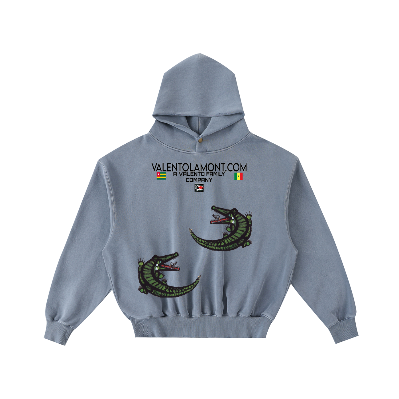 Frayed Enzyme Washed Fleece Hoodie
