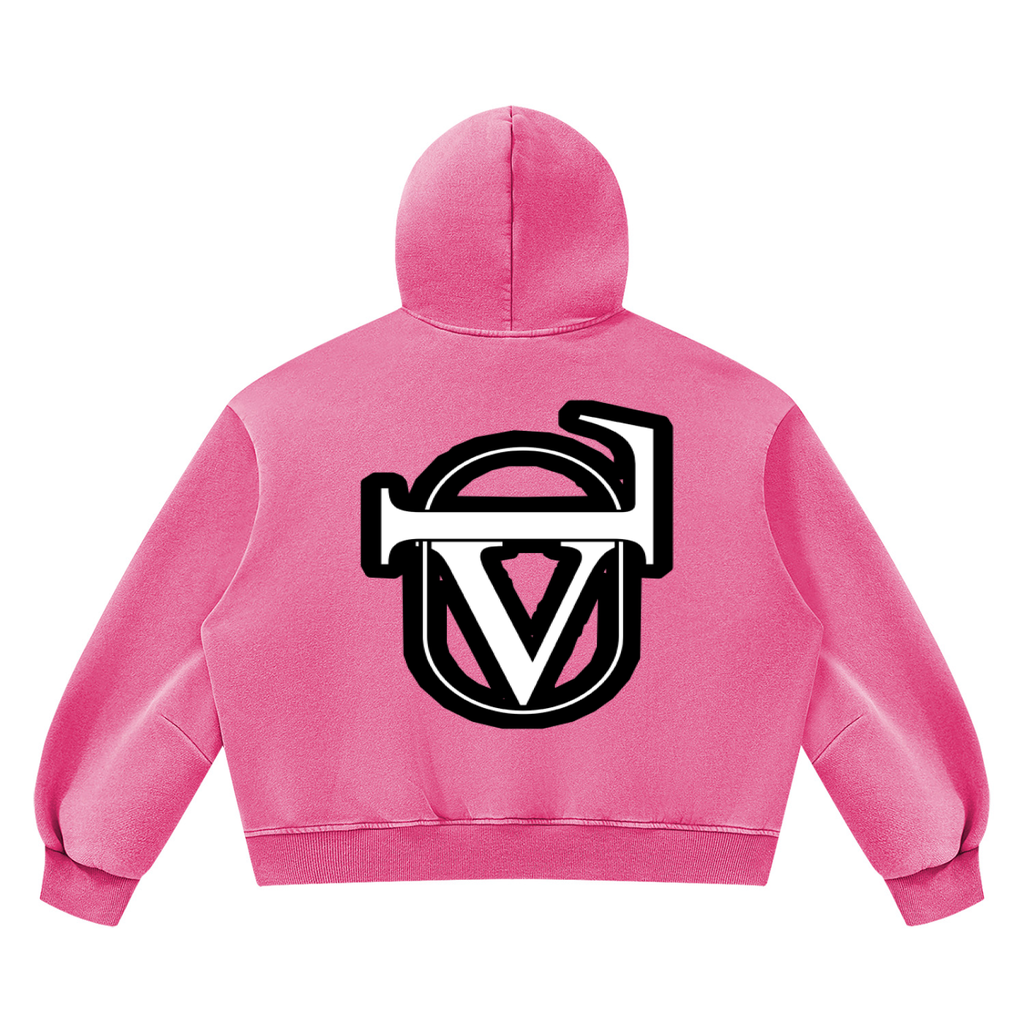 V Wash Boxy Fleece Hoodie
