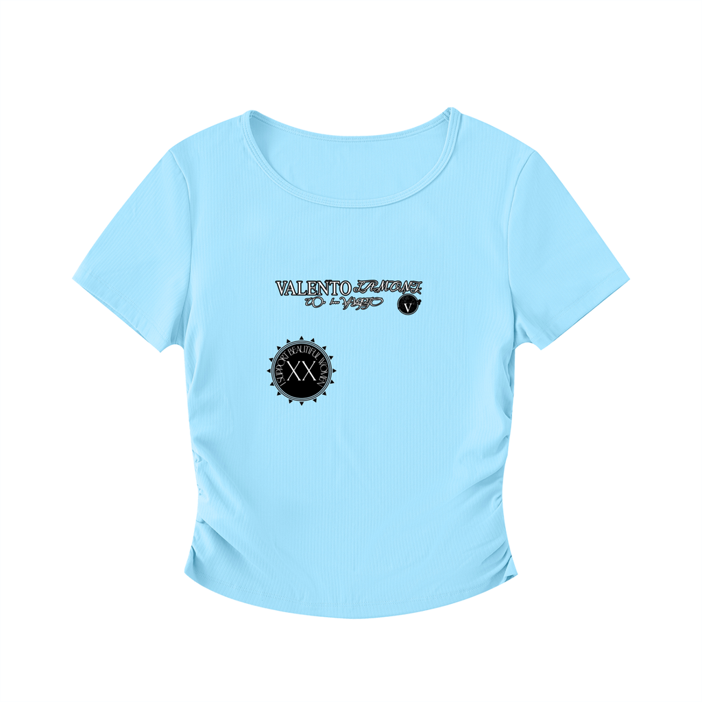 Ruched Bodycon Crop Top