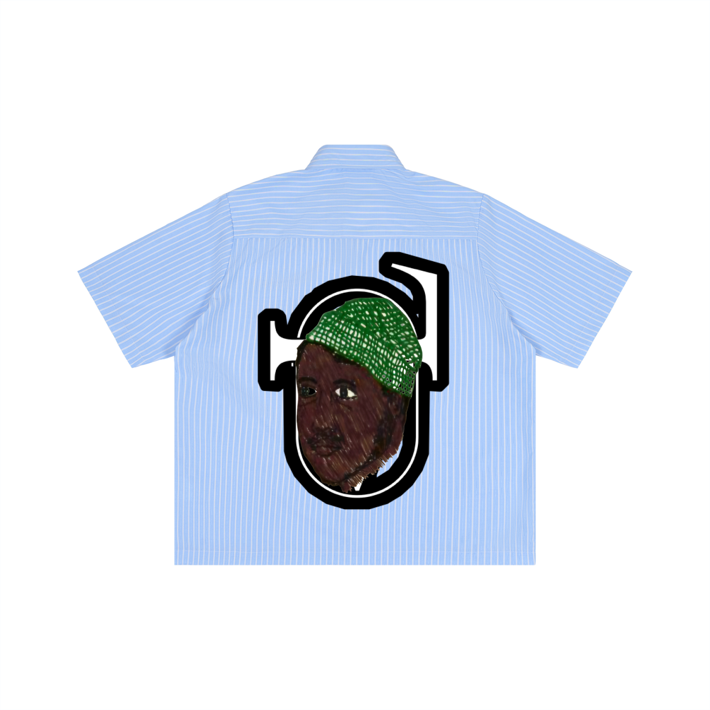 Striped Boxy Short Sleeve Shirt