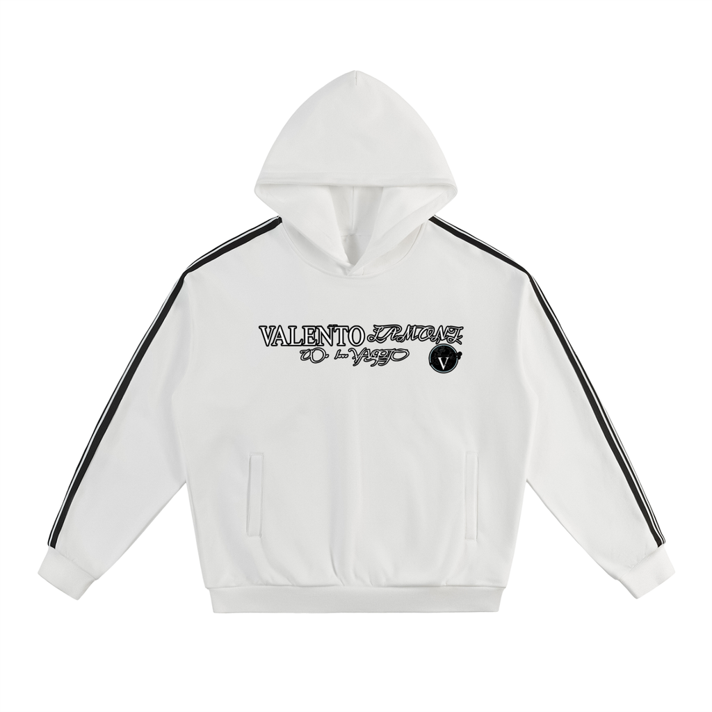 Side Stripe Drop-Shoulder Hoodie