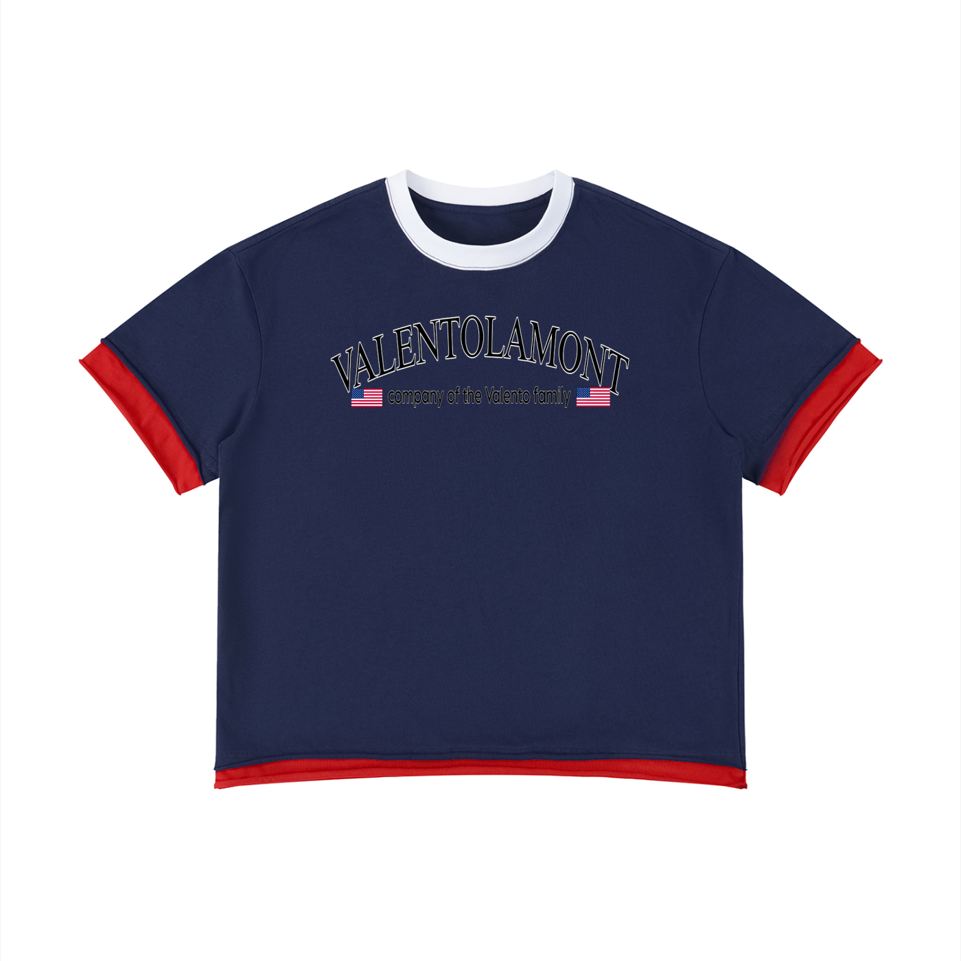 Unisex Boxy Color Block T-Shirt