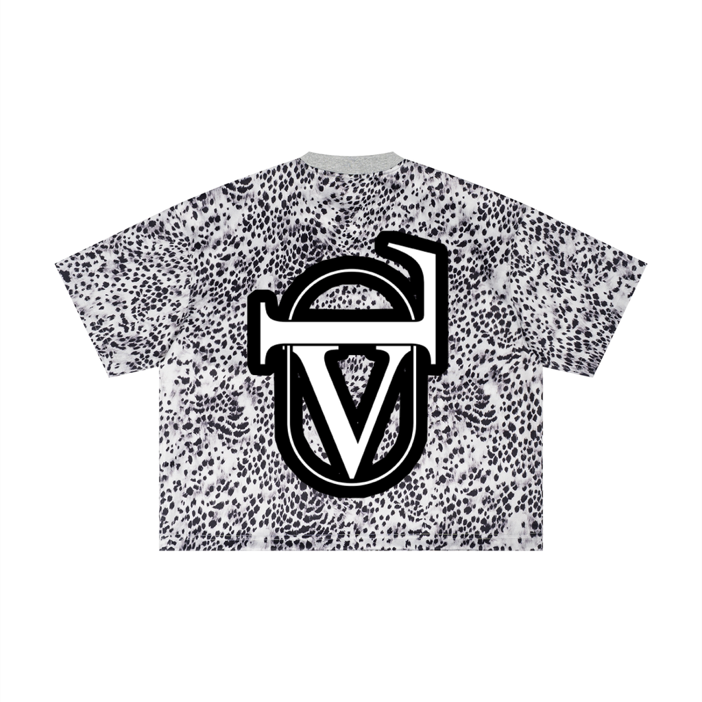 Unisex Leopard Print Boxy T-Shirt