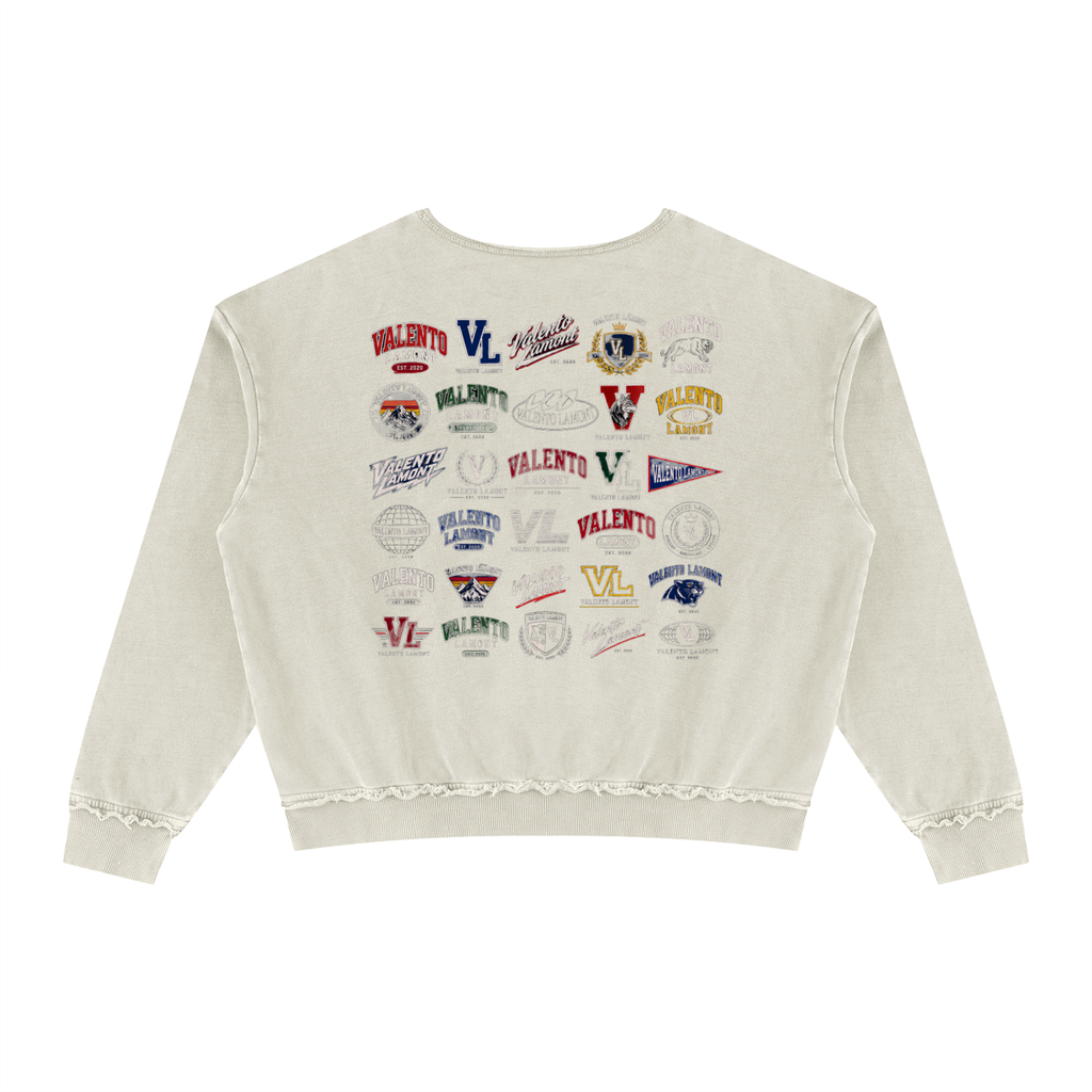 Unisex Raw Edge Crewneck Sweatshirt