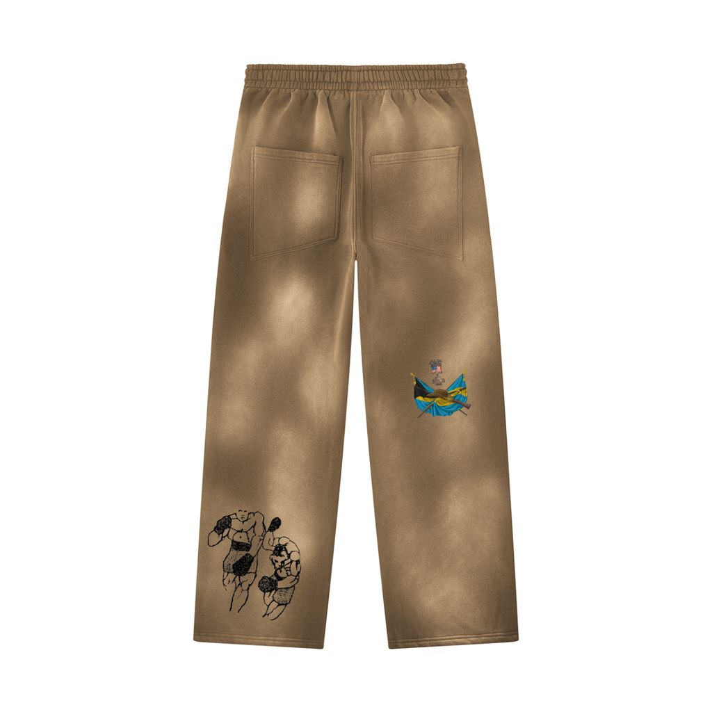 Unisex Sunfade Wide Leg Fleece Sweatpants