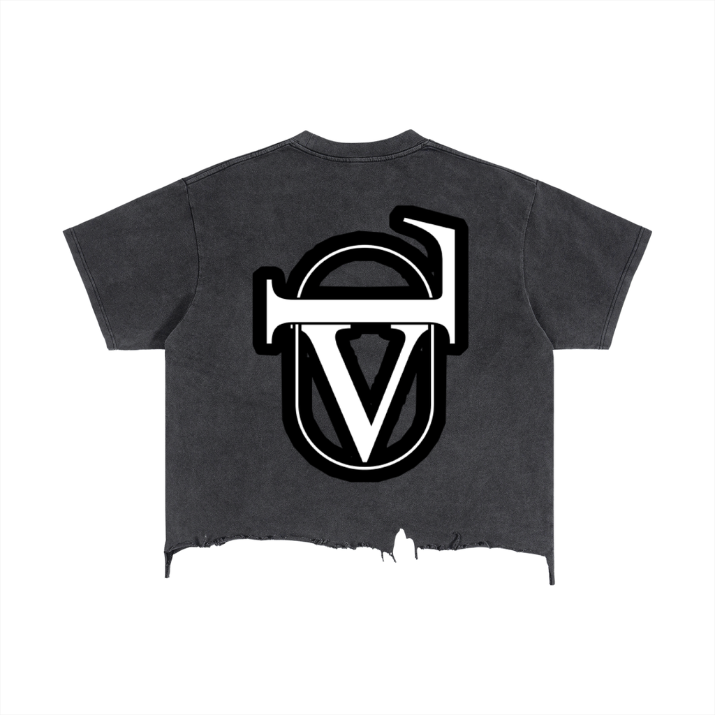 Vintage Wash Boxy Distressed Hem T-Shirt