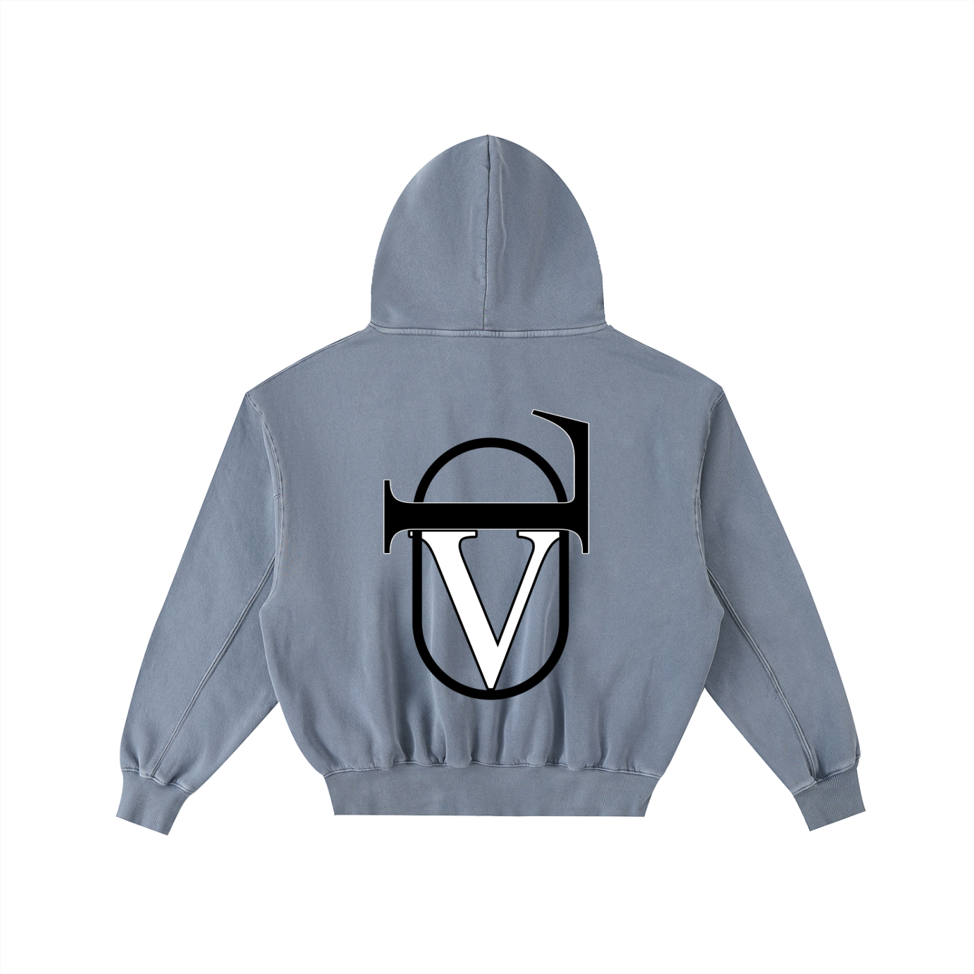 Frayed Enzyme Washed Fleece Hoodie
