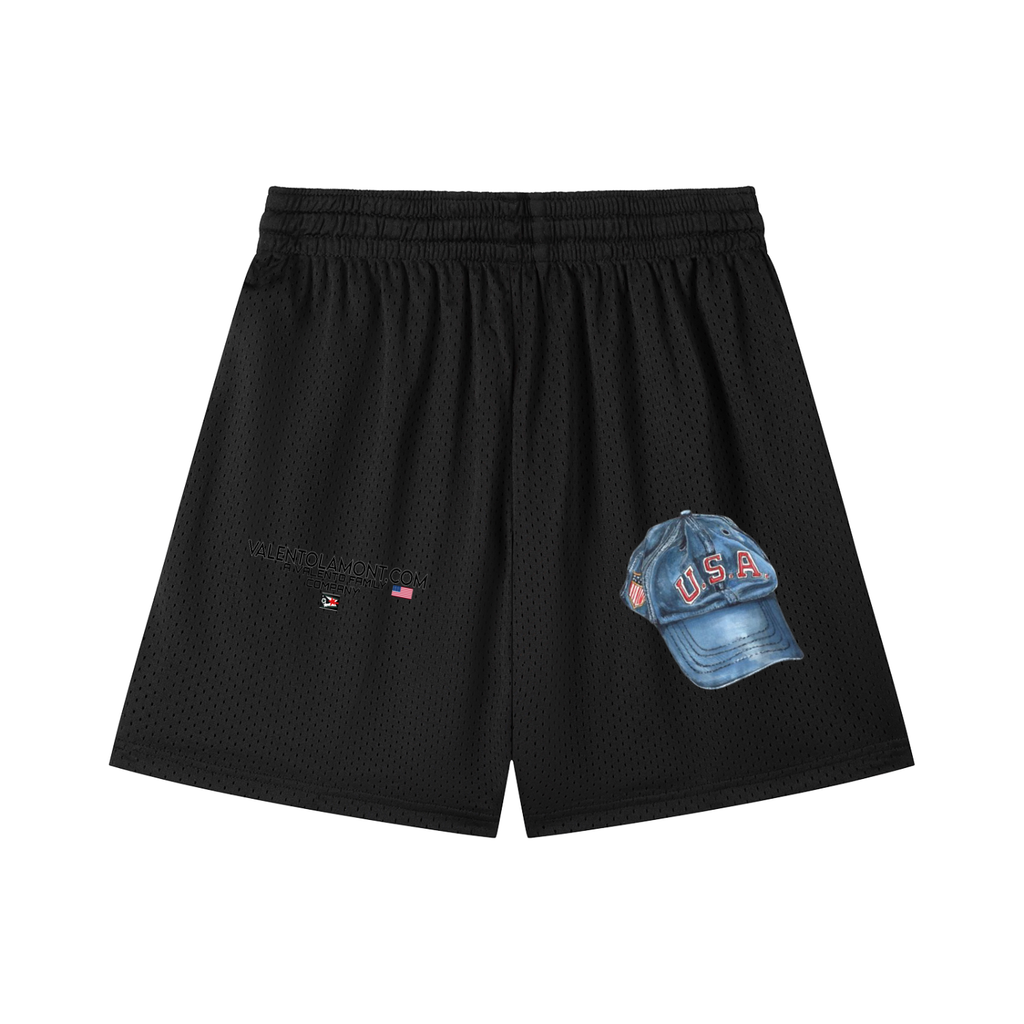 Mesh Drawstring Shorts
